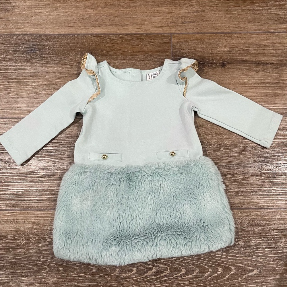 Janie and Jack Mint Ponte Dress